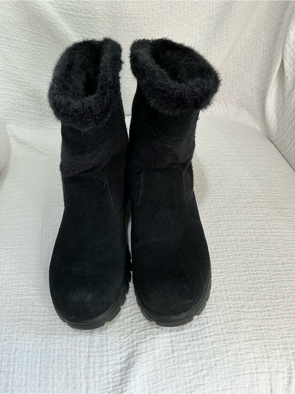 🤎 Sporto Polartec Black Leather Lined Women’s Boots Winter Boots - 9M - Picture 6 of 10